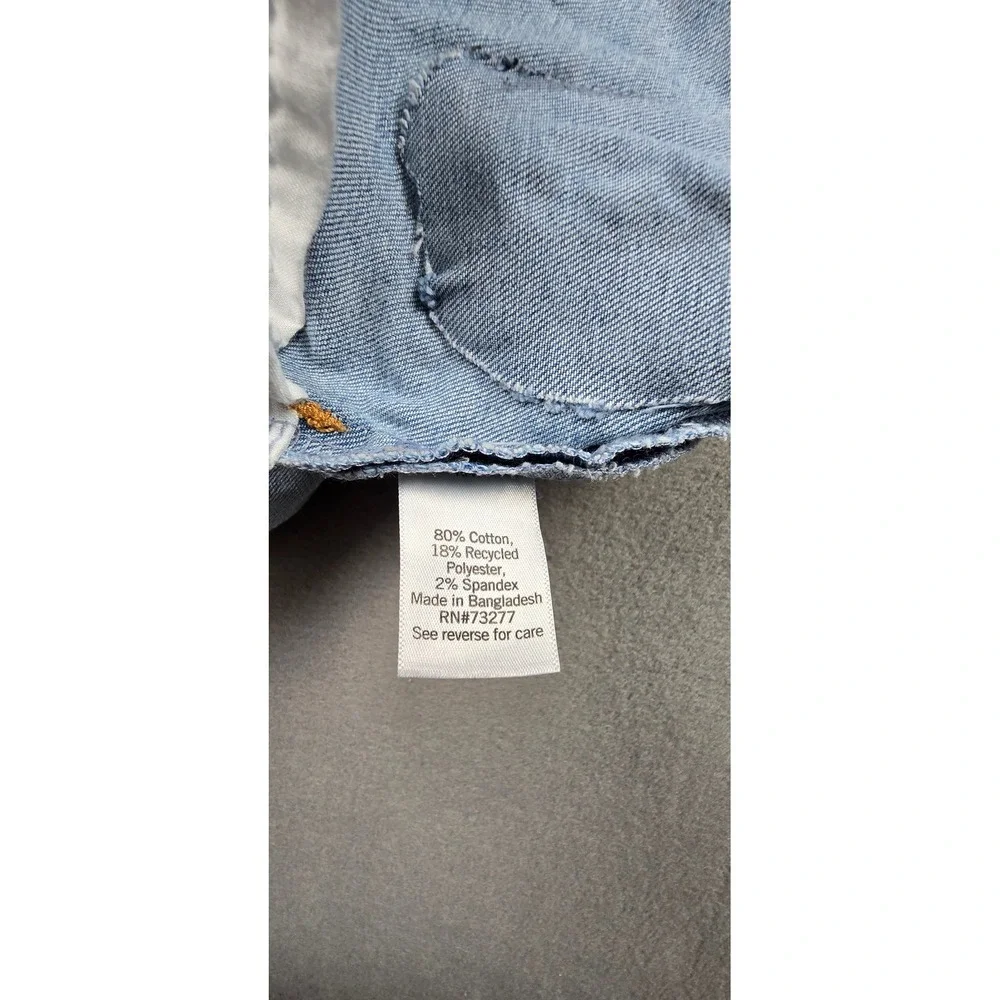 SO Girls Light Wash Distressed Denim Shortalls‎ Overalls Size 12 DG31D008RW1
